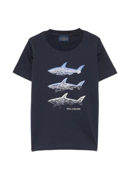 Koszulka dziecięca Paul & Shark niebieska