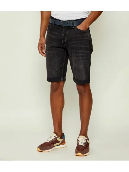 HUGO De blugi pantaloni scurți HUGO | Tapered fit gri