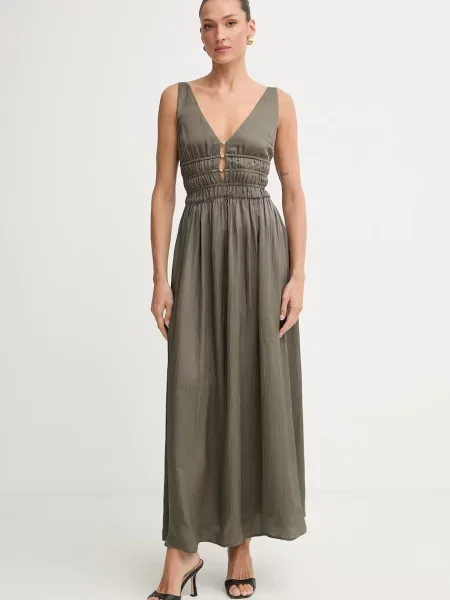 Liu Jo sukienka rozkloszowana z zielona