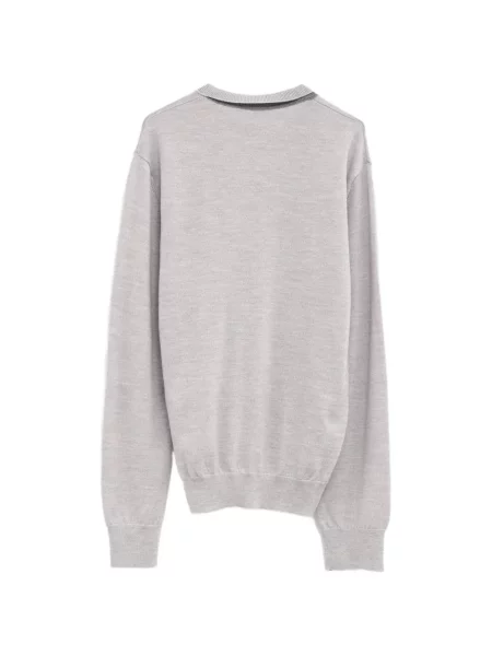Pulover Loewe cu broderie gri