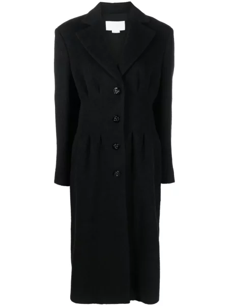 Palton Genny plisat negru