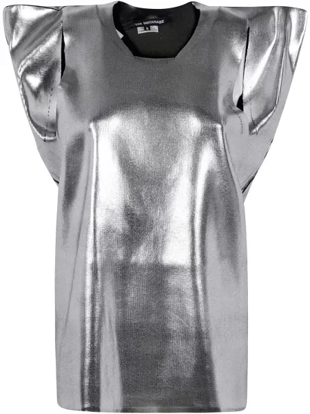 Top Junya Watanabe tricotate argintiu