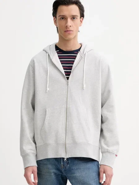 Pulover Levi's AUTHENTIC FULL siva