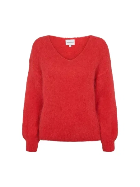 Sweter American Dreams wełniany czerwony