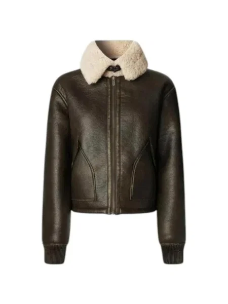 Geacă de blugi Pepe Jeans verde