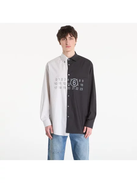 Košulja dugih rukava Mm6 sa dugačkim rukavima crna