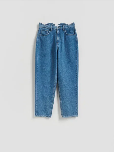Reserved Джинси mom fit синій