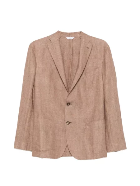 Blejzer Boglioli s herringbone uzorkom smeđa