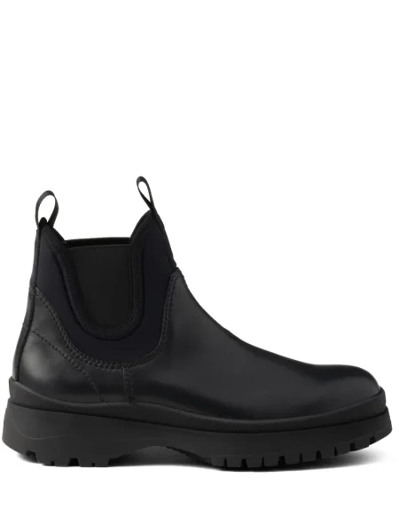 Botine chelsea Prada din piele negru