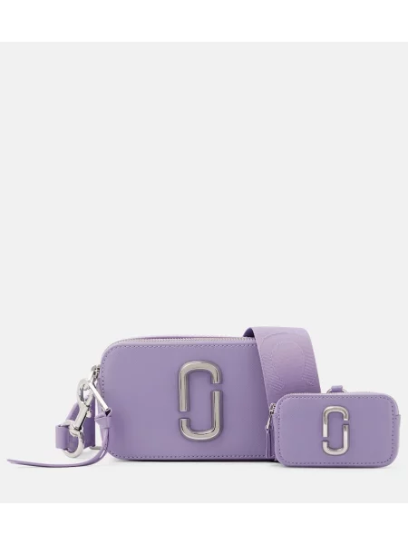 Geanta de piele Marc Jacobs din piele violet