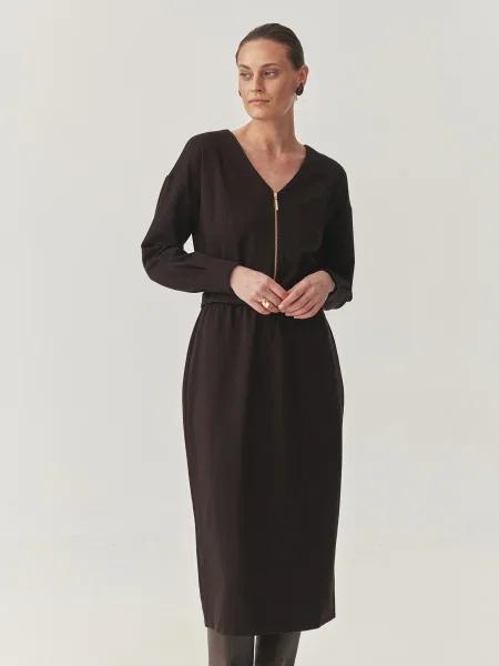 TATUUM Rochie VESSTA 1 ciocolatiu