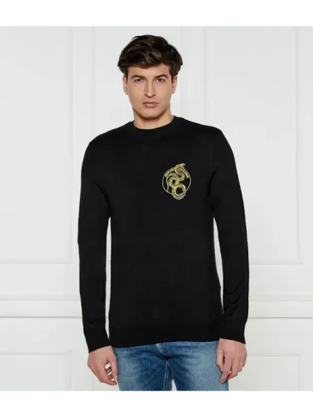 Gyapjú szvetter Armani Exchange fekete
