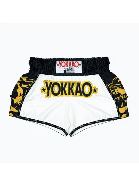 Tréninkové šortky YOKKAO Original Muay Thai white bílé
