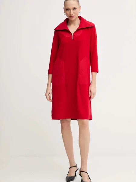 Joseph Ribkoff sukienka mini prosta czerwony