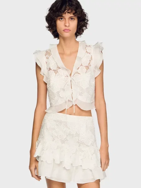 Топ Sandro білий