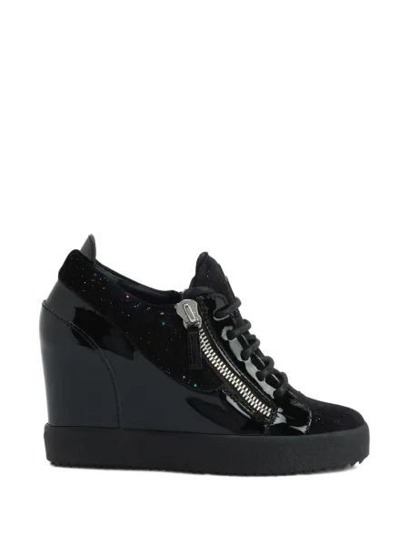Sneakerși Giuseppe Zanotti cu pană negru