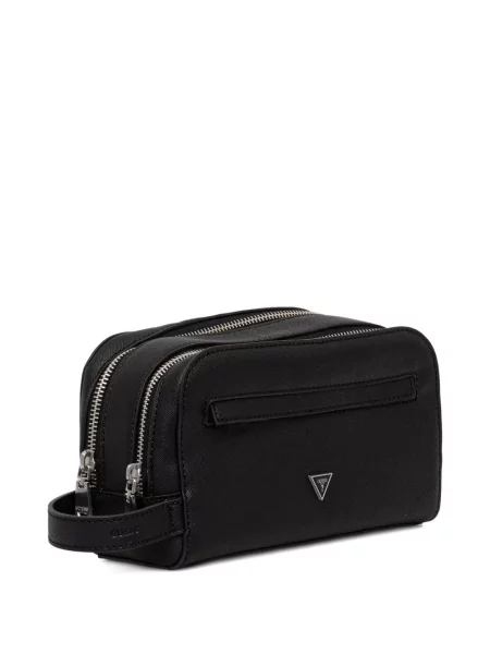 Táska Guess autogrammal fekete