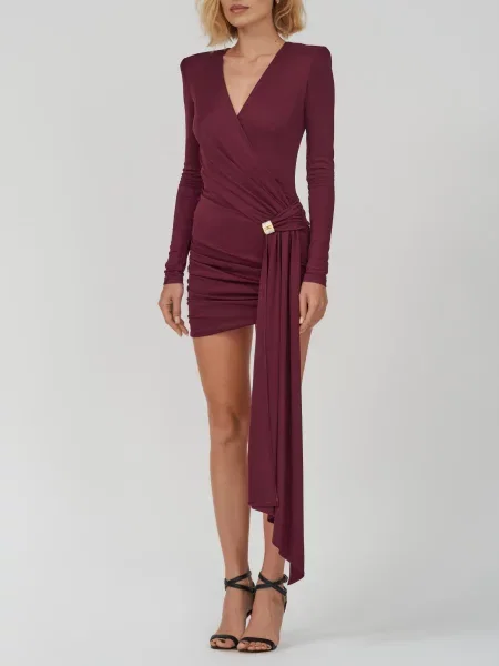 Платье Elisabetta Franchi бордовое