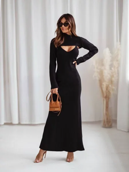 Remenčić maksi haljina Cocomore crna