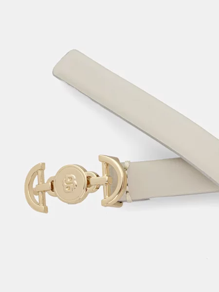 Кожаный ремень Boss с ремешками