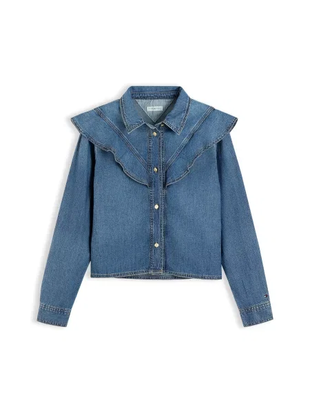 TOMMY HILFIGER Bluză denim albastru