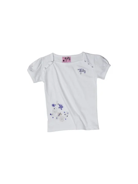 Tricou copii Miss Girly alb
