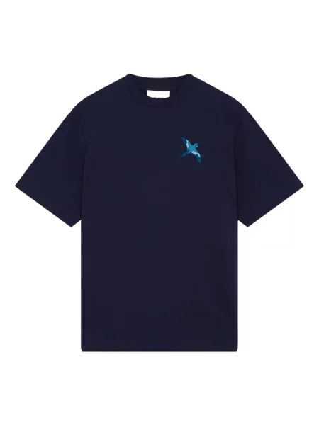 Tricou Axel Arigato cu broderie albastru