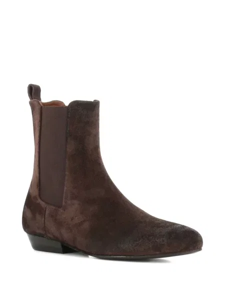 Botine Marsell din piele de căprioară maro