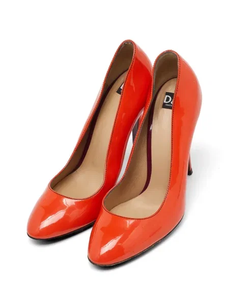 Pantofi cu toc D&g portocaliu