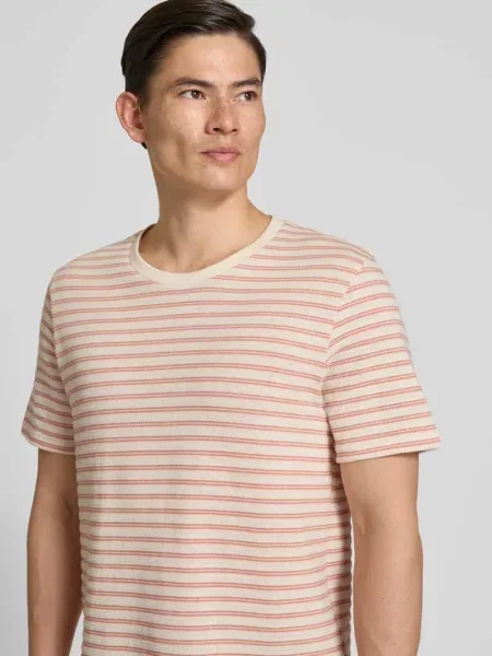 T-shirt o kroju regular fit z mieszanka bawełny model KEVIN' Selected Homme biała