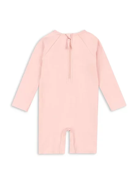 Konges Sløjd Jednodílné dětské plavky KITTY ONESIE GRS růžové