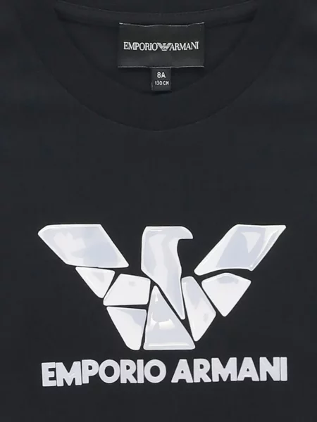 Koszulka dziecięca Emporio Armani niebieska