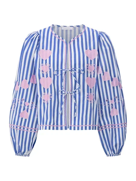 Rich & Royal Bluză albastru / roz alb