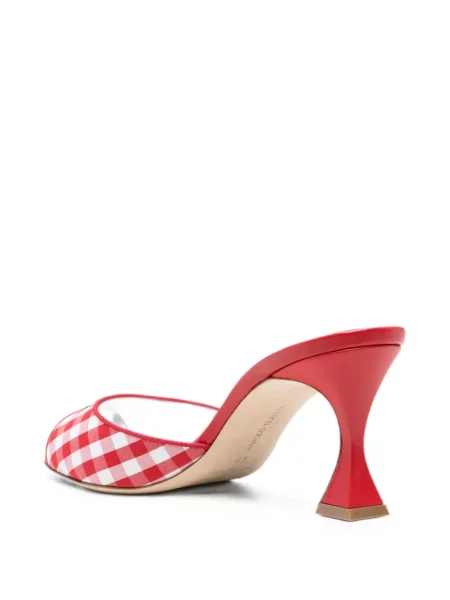 Papuci tip mules Manolo Blahnik roșu