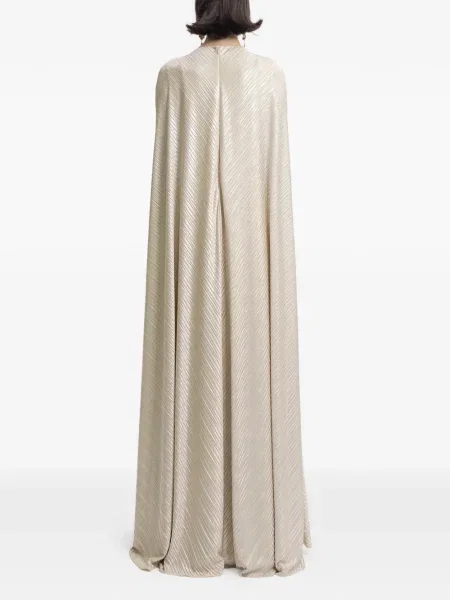 Rochie maxi Gemy Maalouf drapată cu mărgele