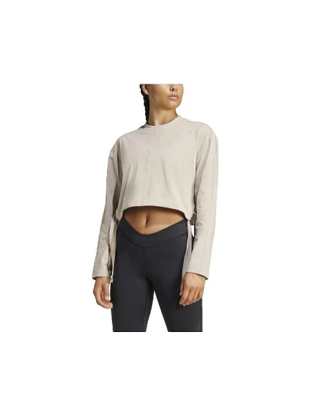 Joga mikina Adidas béžová