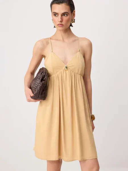 Trendyol Rochie pastel galben