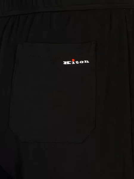 Pantaloni Kiton cu broderie negru