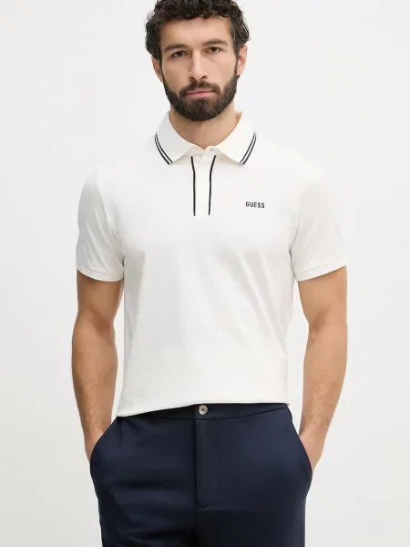 Guess polo de bărbați PAUL bej