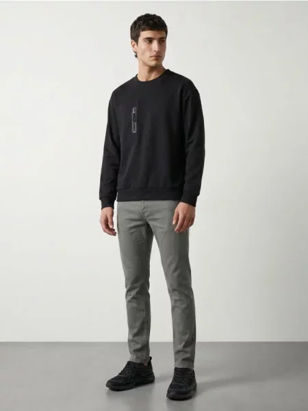 Sinsay slim fit džíny zelená