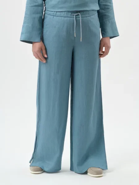 Штани Panicale Cashmere блакитні