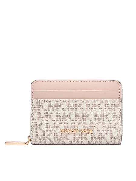 Portofel MICHAEL Michael Kors Jet Set Crem