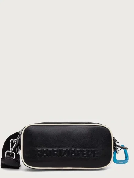 Patrizia Pepe geantă crossbody pentru femei din piele negru