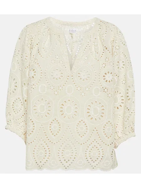 Top Velvet de catifea alb