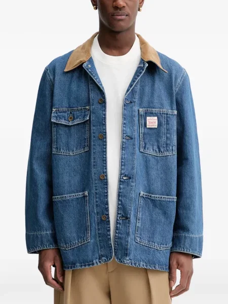 Blugi cu picior larg Levi's® de catifea cord albastru