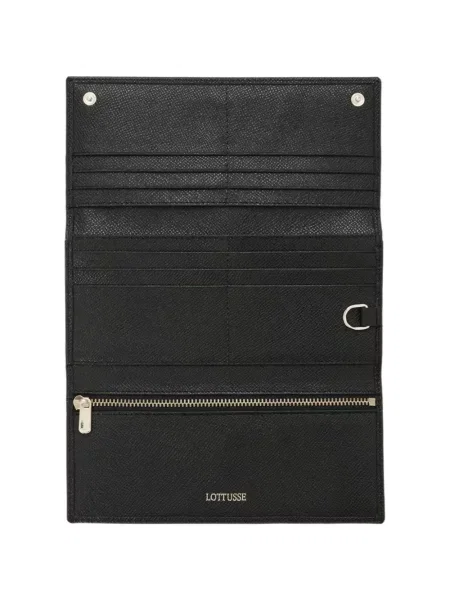 Portofel Lottusse din piele negru
