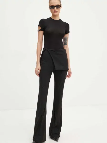 Брюки Heliot Emil с высокой посадкой черные