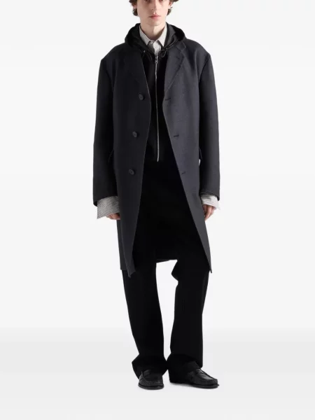 Geacă Prada din fleece negru