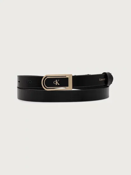 Curea Calvin Klein Round Ck Enamel Plaque negru
