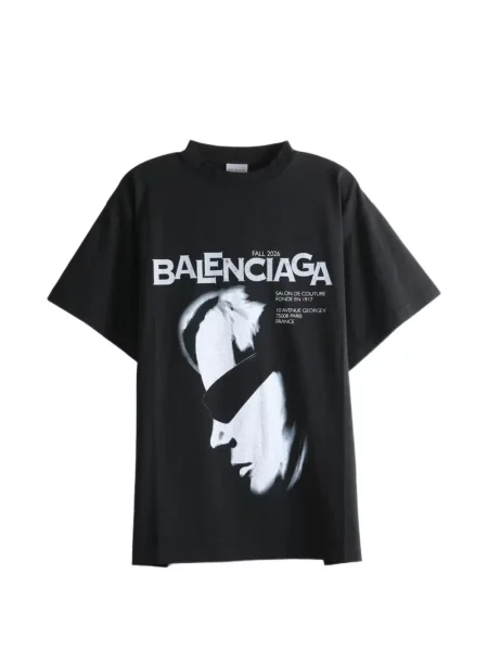 Tricou Balenciaga cu imagine negru